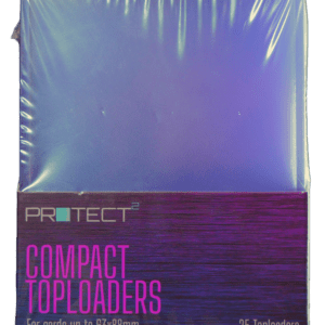 a photo of a sealed pack of compact toploaders